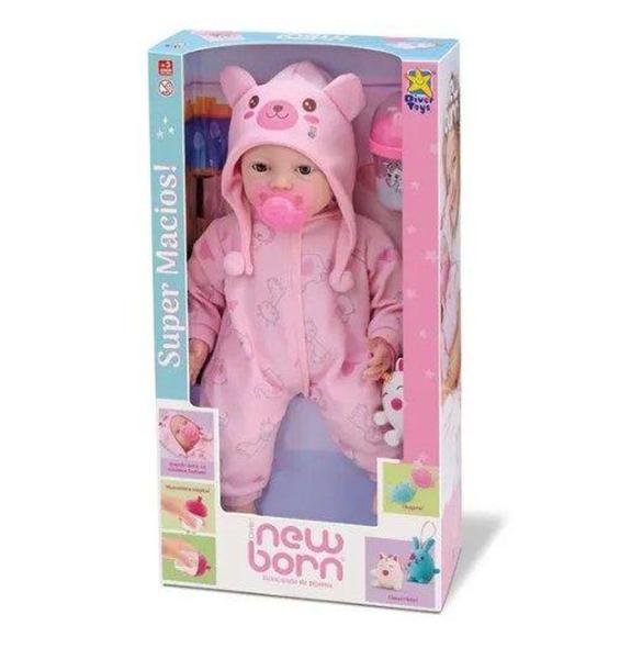 Imagem de Boneca New Born - Brincando de Pijama - Menina  - Divertoys