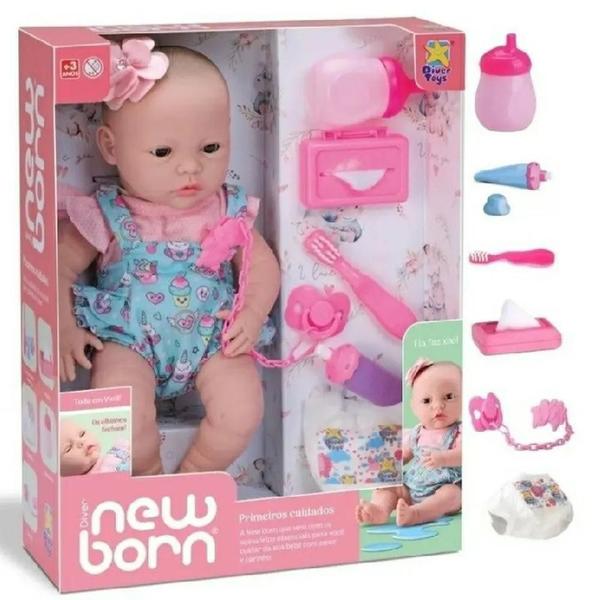 Imagem de Boneca New Born Primeiros Cuidados Diver Toys