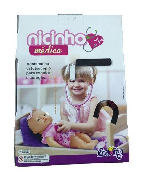 Imagem de Boneca Nicinha Médica 22cm com Acessórios  Nova Toys