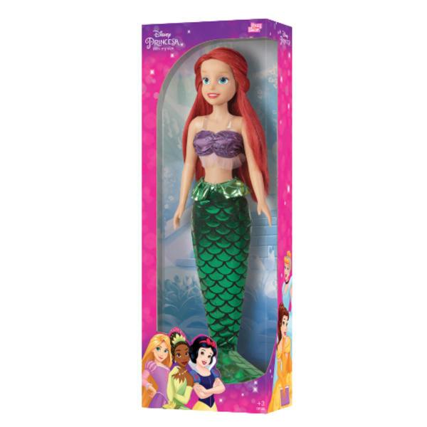 Imagem de Boneca Original Ariel Articulada Infantil Mini My Size Disney Menina Crianças Pequena Sereia Novabrink