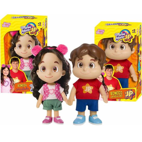 Imagem de Boneca Original Youtubers Maria Clara + Boneco JP Em Vinil Articulados Infantil Brinquedos Novabrink