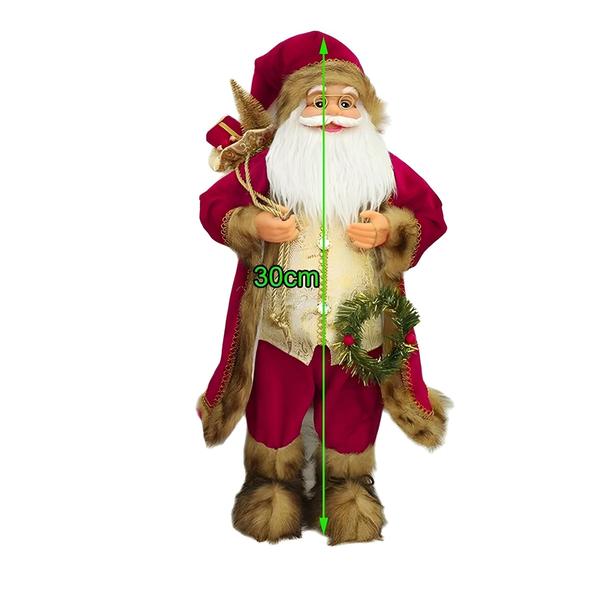 Imagem de Boneca Papai Noel de 30cm - Decoração de Natal e Ano Novo para Casa e Presentes Infantis