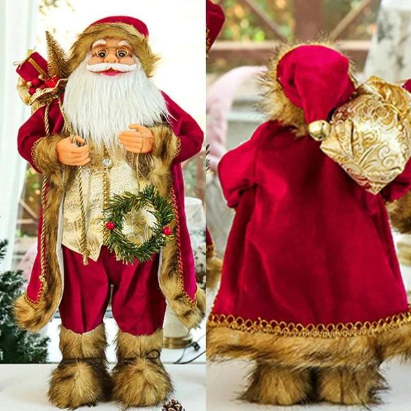 Imagem de Boneca Papai Noel de 30cm - Decoração de Natal e Ano Novo para Casa e Presentes Infantis