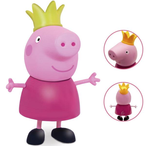 Imagem de Boneca Peppa Pig Princesa Miniatura Série Brinquedos de Menina e Menino Elka