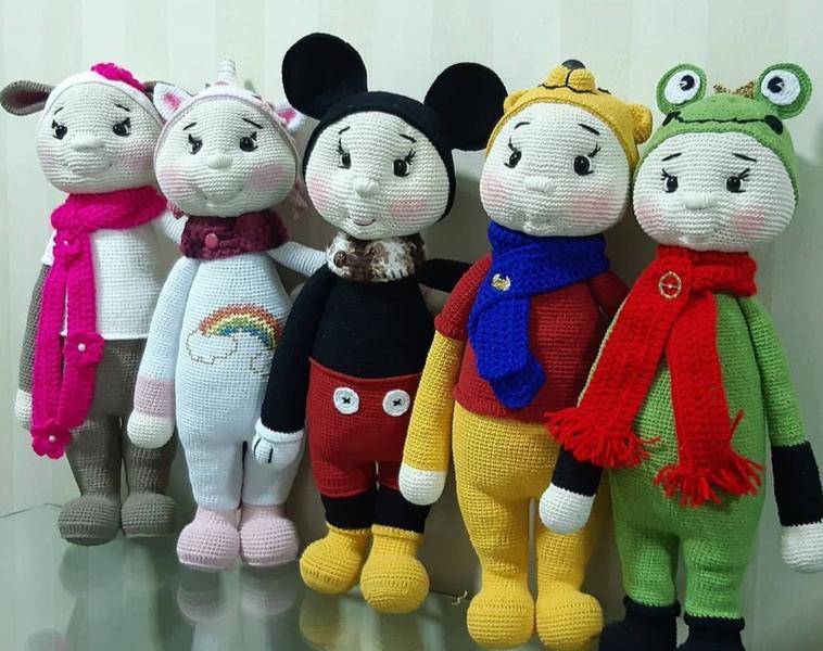 Imagem de Boneca Pijama Mickey Amigurumi