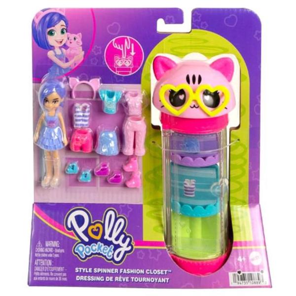 Imagem de Boneca Polly Conjunto Closet Giratório HKW04 Mattel