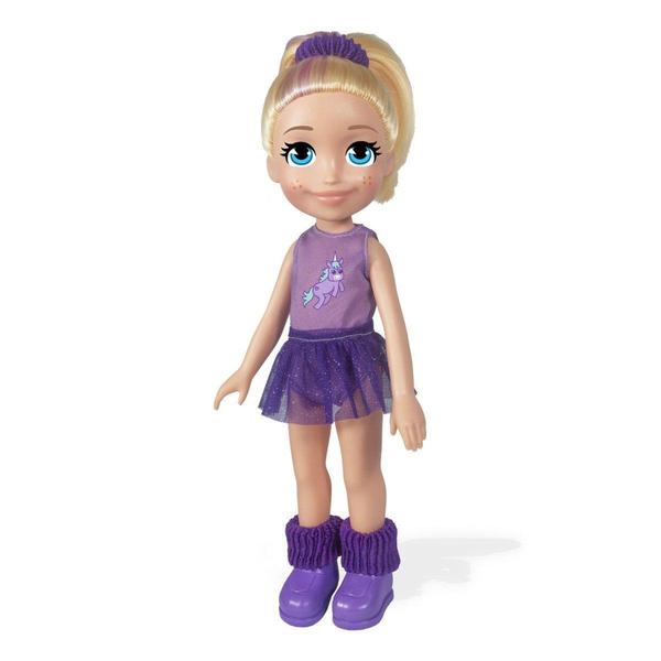 Imagem de Boneca Polly Pocket 36cm Ginasta + Acessórios Pupee Mattel  Polly Ginasta