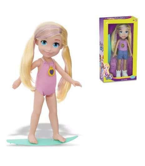 Imagem de Boneca Polly Pocket 36cm Polly Surf Com Acessórios