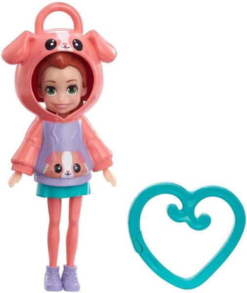 Imagem de Boneca Polly Pocket Amigas de Capuz Shani Cachorro HKW01 - Mattel (29325)