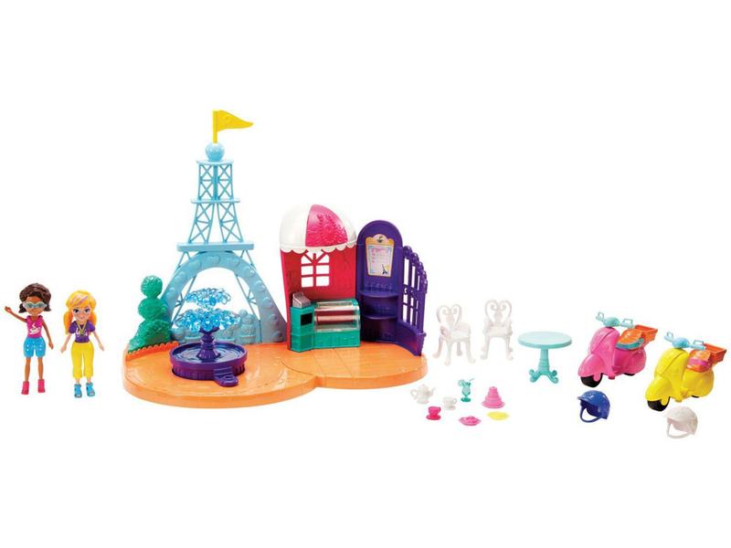 Imagem de Boneca Polly Pocket Aventuras em Paris - com Acessórios Mattel