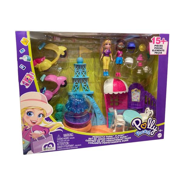 Imagem de Boneca Polly Pocket Conjunto Perfeitamente Paris com Acessórios - Mattel - 887961829433