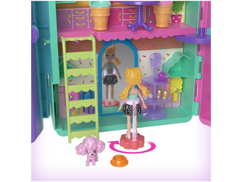 Imagem de Boneca Polly Pocket Doce Serviço de Moda  - 40 Peças com Acessórios Mattel