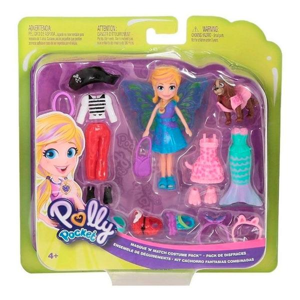 Imagem de Boneca Polly Pocket Fantasias Combinadas com Sua Cachorrinha - GDM15 - Mattel