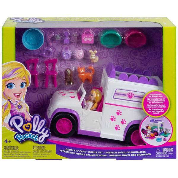 Imagem de Boneca Polly Pocket Hospital Móvel dos Bichinhos - Mattel