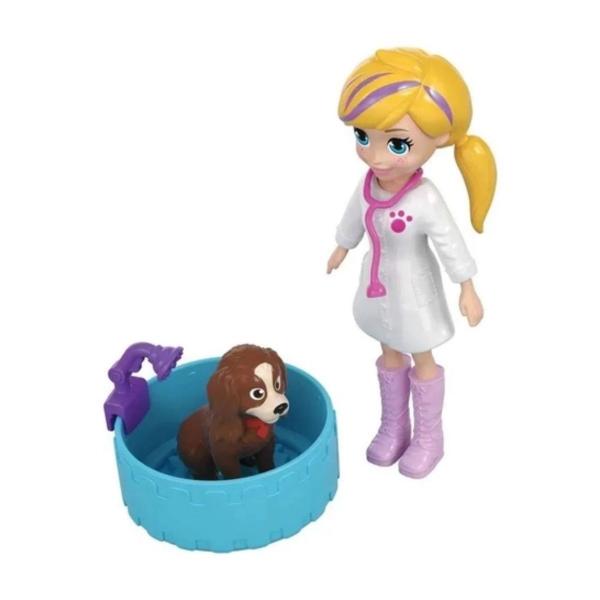 Imagem de Boneca Polly Pocket Hospital Móvel dos Bichos 4+GFR04 Mattel