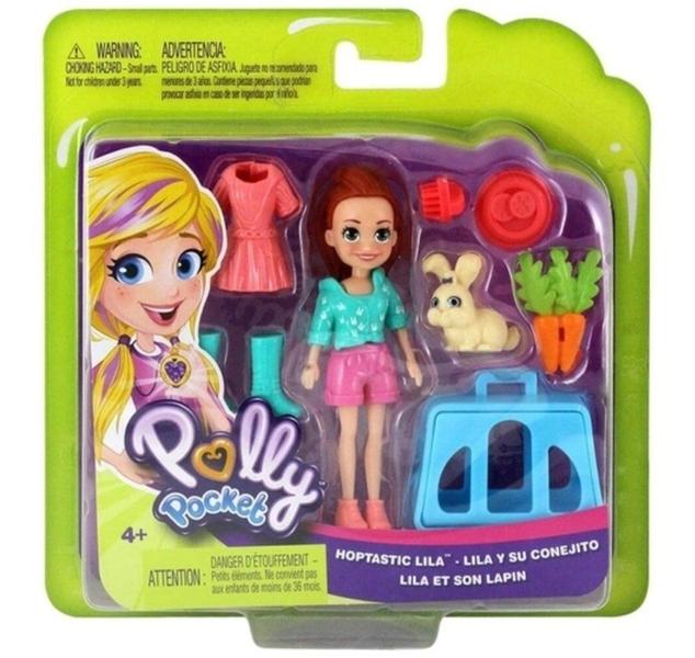 Imagem de Boneca Polly Pocket Lila Com Coelhinho - Mattel Gdm11