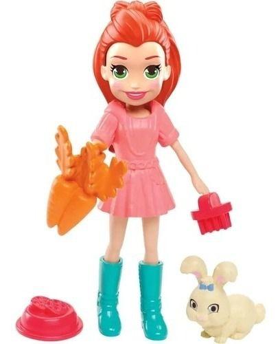 Imagem de Boneca Polly Pocket Lila Com Coelhinho - Mattel Gdm11