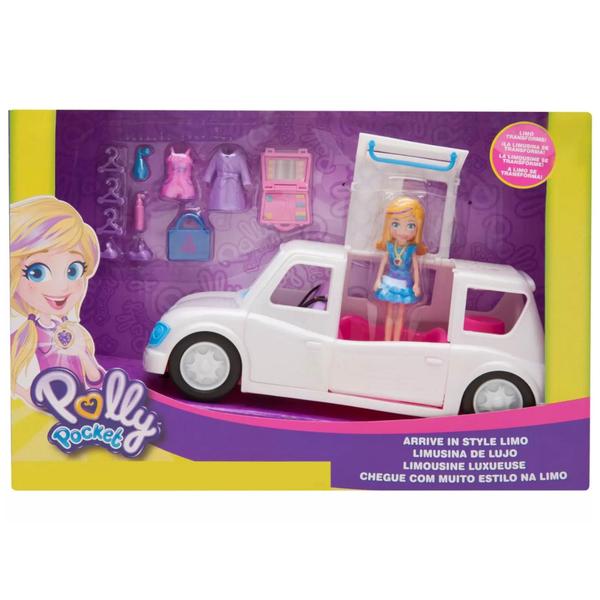 Imagem de Boneca Polly Pocket Limousine Fashion com Acessórios Mattel - 887961747379