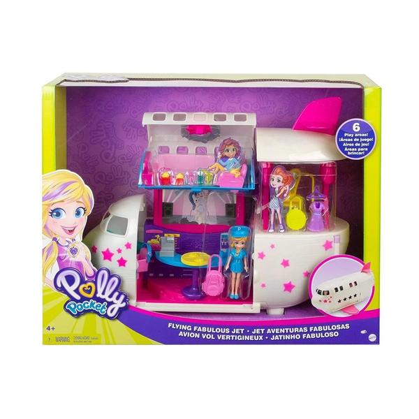 Imagem de Boneca Polly Pocket Pacote Jatinho Fabuloso 35 CM Mattel GKL62