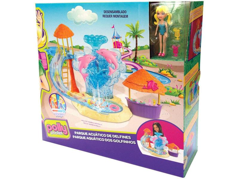 Imagem de Boneca Polly Pocket Parque Aquático com Acessórios - Mattel