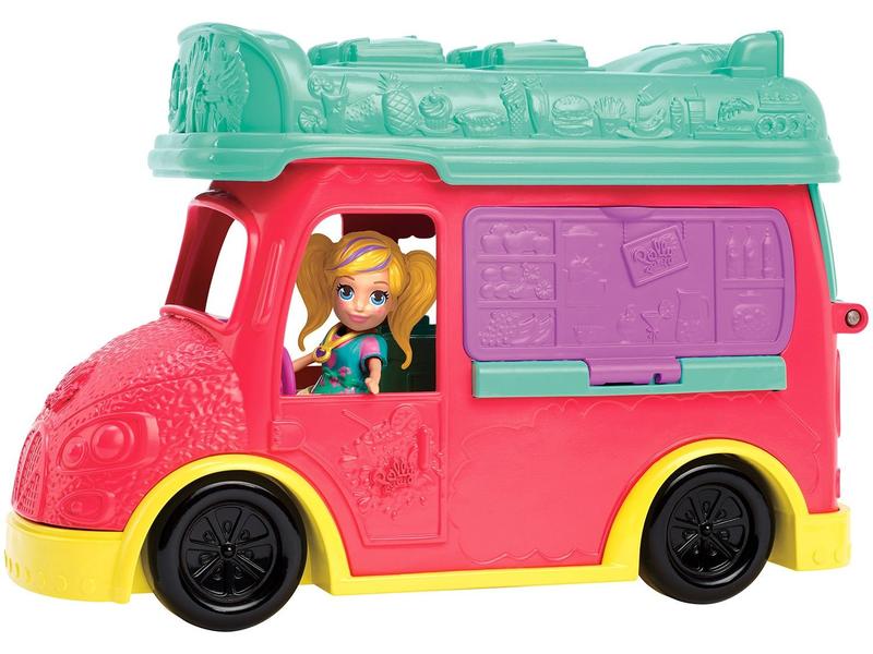 Imagem de Boneca Polly Pocket Smoothies Food Truck 2 Em 1 