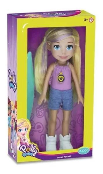 Imagem de Boneca Polly Surf Polly Pocket Mattel Articulada 38Cm 1105