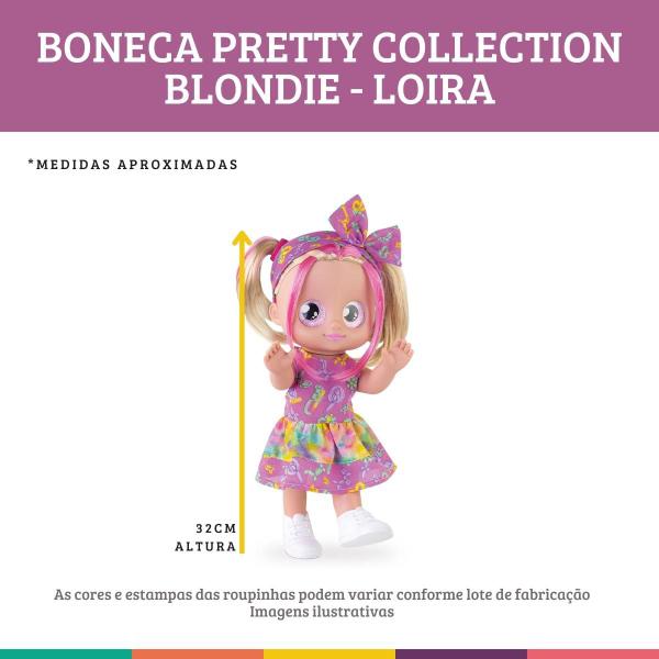 Imagem de Boneca Pretty Collection Blondie Loira Cabelo Moderno Milk