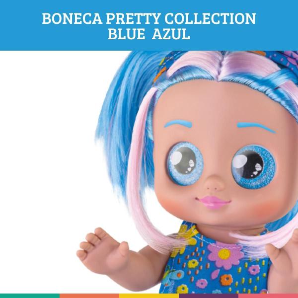 Imagem de Boneca Pretty Collection Blue Azul Milk Brinquedos