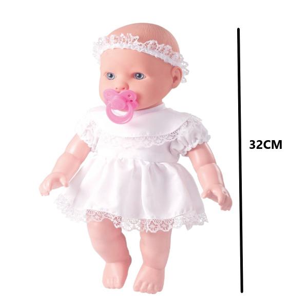 Boneca Primeira Oração Pai Nosso + Bolsa + Carrinho Passeio - Milk Brinquedo Imagem de Boneca Primeira Oração Pai Nosso + Bolsa + Carrinho Passeio