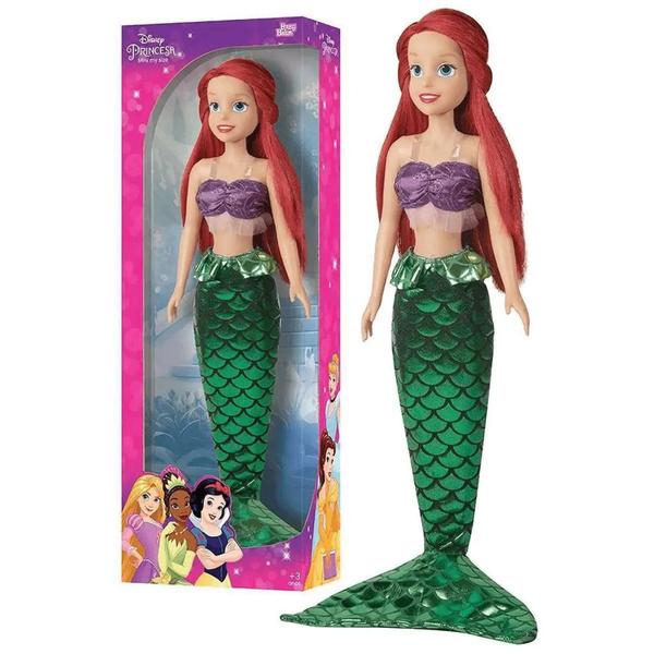 Imagem de Boneca Princesa Ariel Sereia Brinquedo Disney 55 Cm Menina