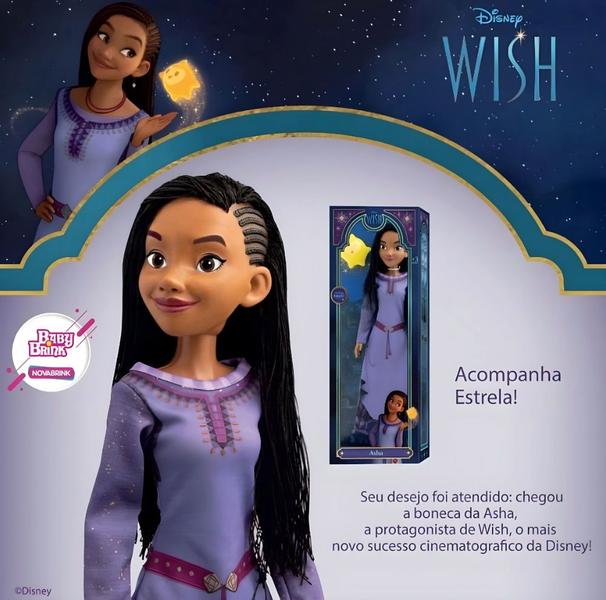 Imagem de Boneca Princesa Asha 55cm Acessório Articulada Wish Disney - Novabrink 1745