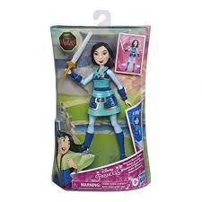 Imagem de Boneca Princesa Disney Mulan Roupa de Guerreira, com Traje especial e Espada - E8628 - Hasbro