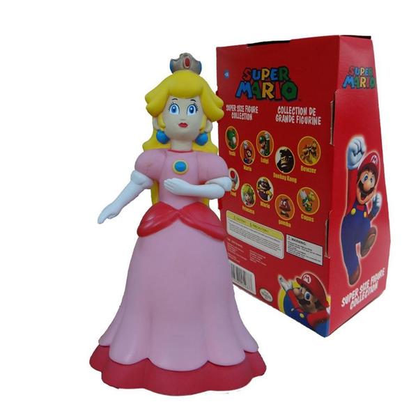 Boneca Princesa Peach - Super Mario Bros Grande Original - Super Size Figure Collection Imagem de Boneca Princesa Peach - Super Mario Bros Grande Original