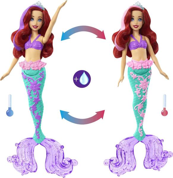 Imagem de Boneca Princesas com Acessório - Ariel - Toque de Cor - Disney - 30 cm - Mattel