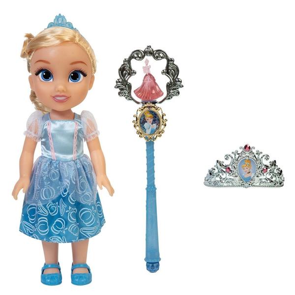 Imagem de Boneca Princesas Disney Cinderela Com Varinha e Tiara Multikids - BR1926