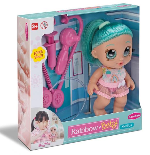 Imagem de Boneca Rainbow Baby Médica Soft