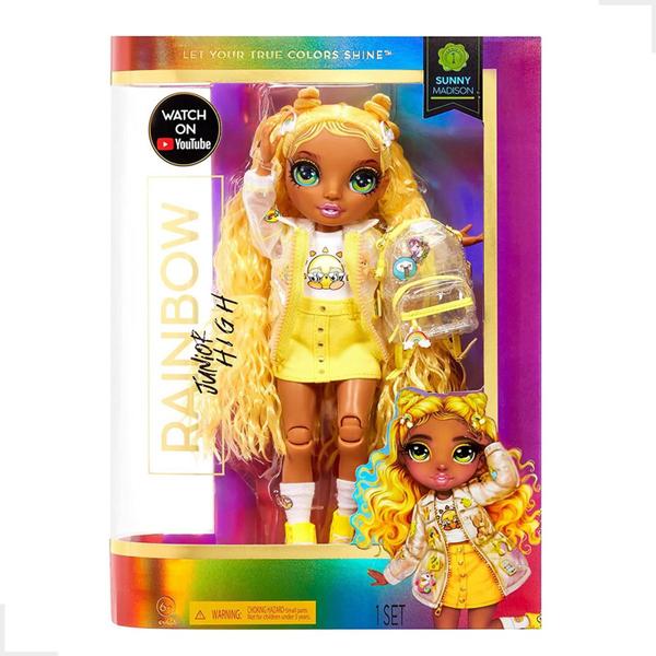 Imagem de Boneca Rainbow High Edição Junior Sunny Madison Estudante Acessórios