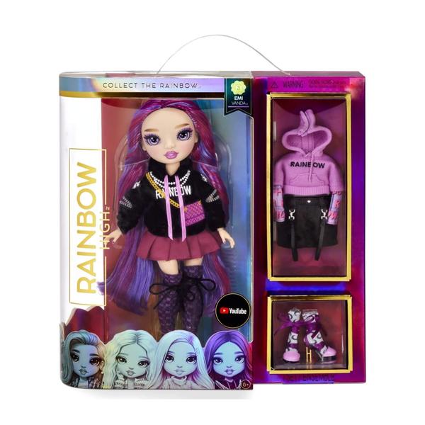 Imagem de Boneca Rainbow High Fashion Core Emi Vanda MGA - 4222575788