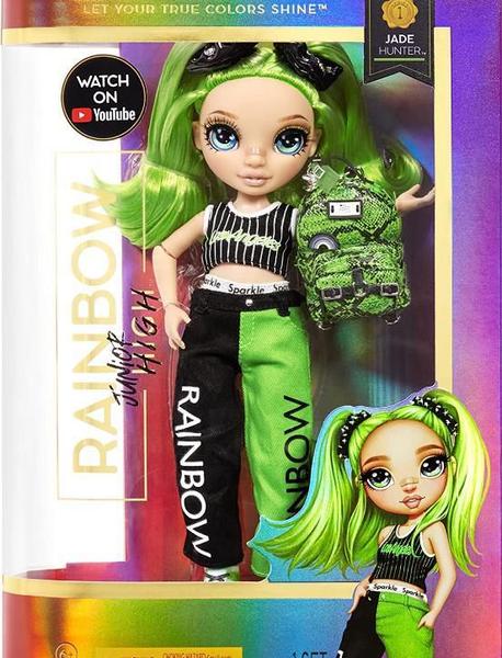 Boneca Rainbow High Junior Jade Hunter - Mga Entertainment Imagem de Boneca Rainbow High Junior Jade Hunter