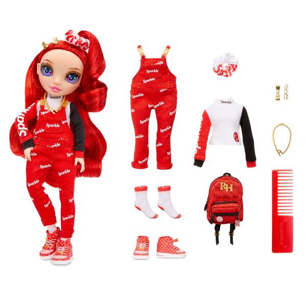 Boneca Rainbow High - Ruby Anderson - Junior High - Vermelho - 23 cm - MGA - Mcassab Imagem de Boneca Rainbow High - Ruby Anderson - Junior High - Vermelho - 23 cm - MGA
