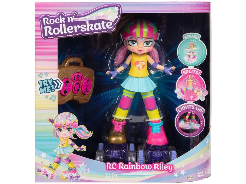 Imagem de Boneca Rainbow Riley Rockn Rollerskate - com Acessório Candide