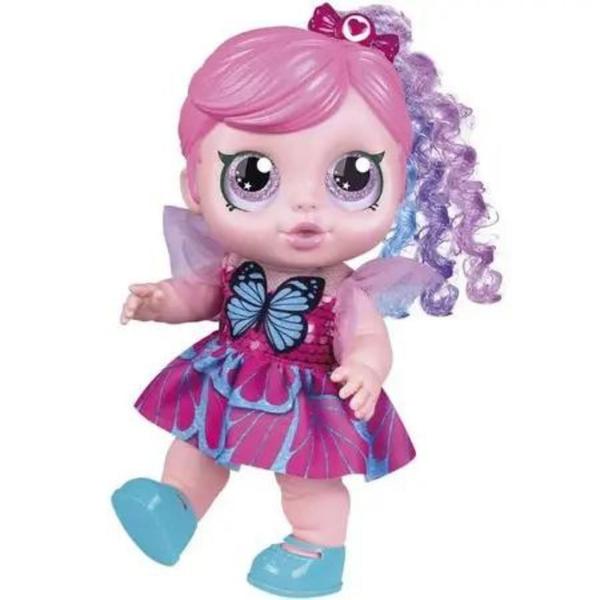 Imagem de Boneca rainbow surprise cabelo rosa cmechas