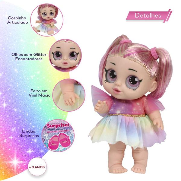 Imagem de Boneca Rainbow Surprise Loira 2708 Com Acessórios Cotiplás