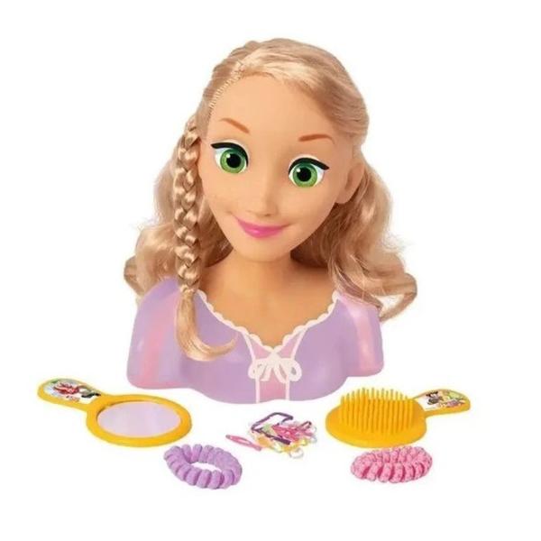 Imagem de Boneca Rapunzel Busto Styling Head Princesas Disney - Novabrink