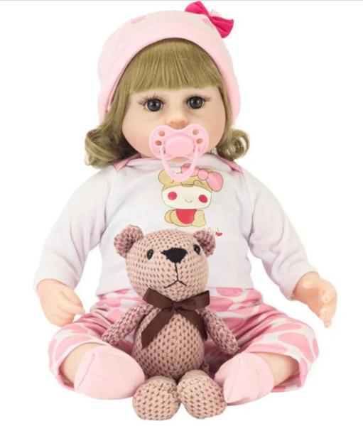 Imagem de Boneca Realista Loira Baby Star R3493 - BBR Toys