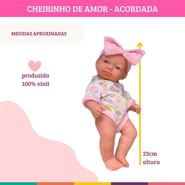 Imagem de Boneca Reborn 23cm Cheirinho De Amor Petit Milk Brinquedos