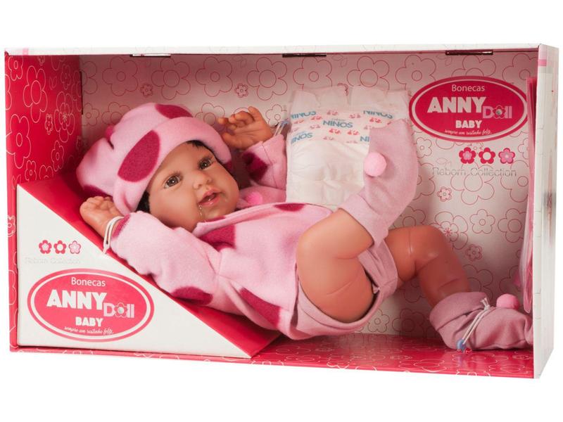 Imagem de Boneca Reborn Anny Doll Baby - Cotiplás