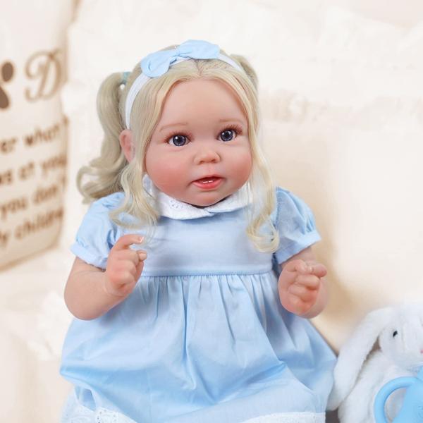 Imagem de Boneca Reborn BABESIDE Lifelike, corpo macio de 50 cm com caixa de presente