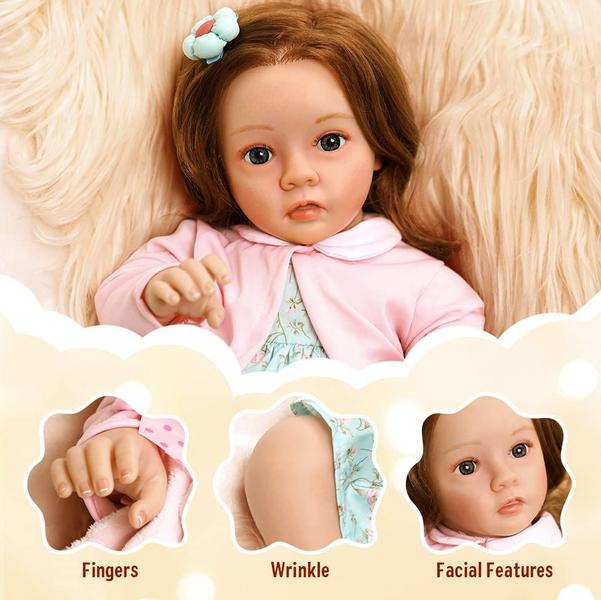 Imagem de Boneca Reborn BABESIDE Lifelike Realistic 43 cm Girl 3+