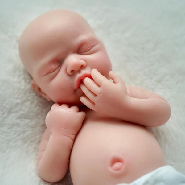 Imagem de Boneca Reborn Baby Doll Mire & Mire Reborn 12 polegadas para meninos, totalmente em silicone